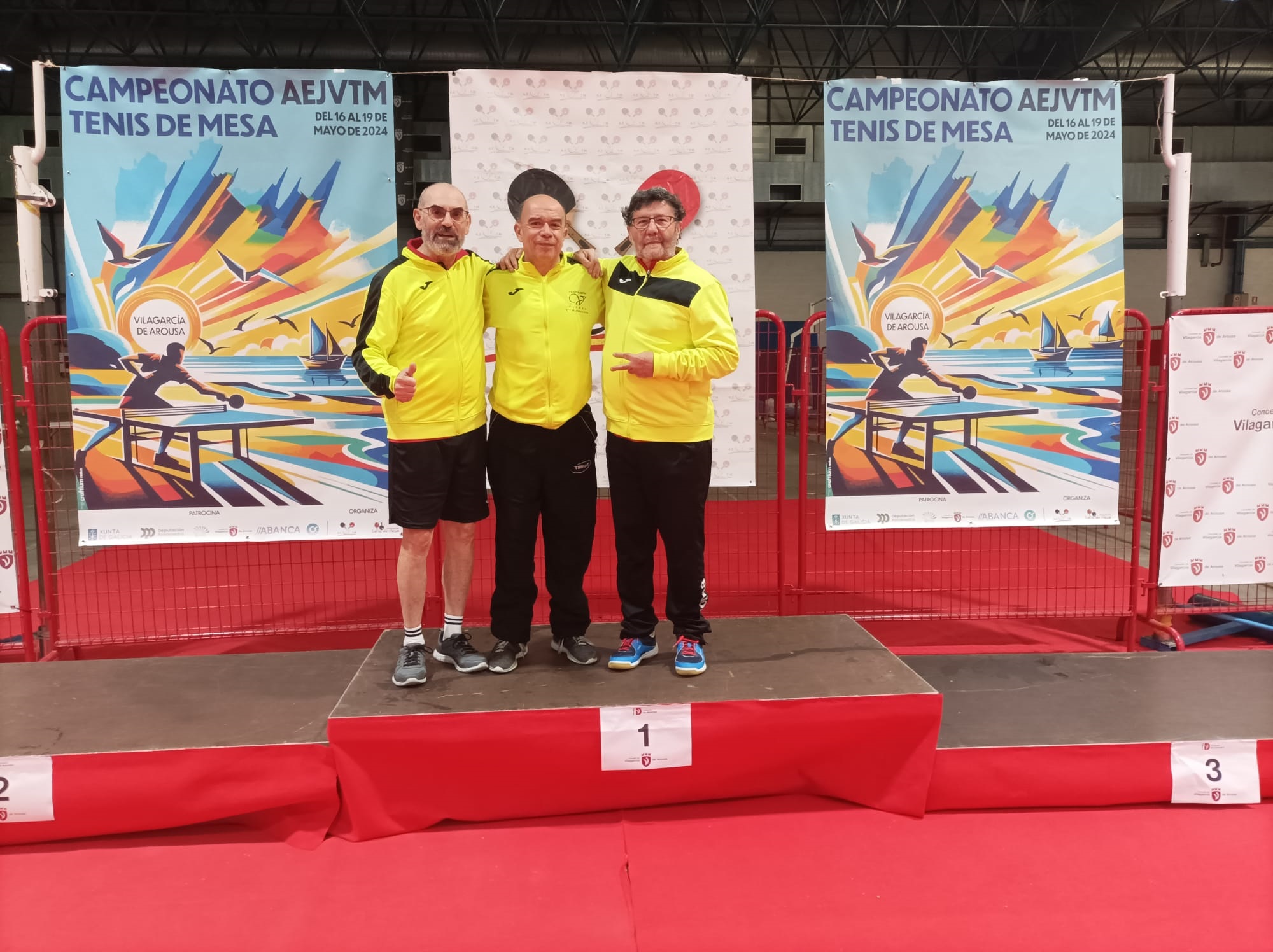 Actuación apoteósica del CTM Fundación Vipren en el Campeonato Nacional de Veteranos en Villagarcía de Arosa